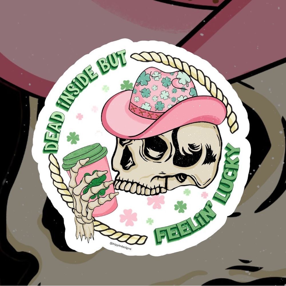 Skeleton Dead Inside Sticker